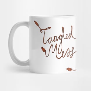 Tangled Mess Red Mug